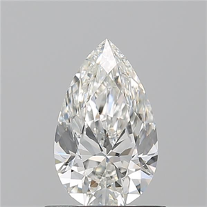 Picture of Natural Diamond 0.79 Carats, Pear with  Cut, H Color, SI1 Clarity and Certified by GIA