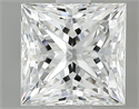 Natural Diamond 0.90 Carats, Princess with  Cut, E Color, VS1 Clarity and Certified by GIA