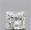 Natural Diamond 0.70 Carats, Princess with  Cut, I Color, VS2 Clarity and Certified by GIA