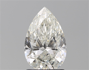 Foto Diamante Natural 1.55 quilates, De pera , Color H, claridad SI2 y certificado HRD de
