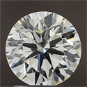 Natural Diamond 1.30 Carats, Round with Excellent Cut, K Color, SI1 Clarity and Certified by IGI