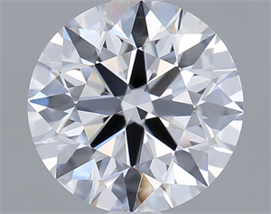 Picture of Lab Grown Diamond 1.75 Carats, Round with Ideal Cut, D Color, VVS1 Clarity and Certified by IGI