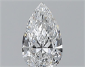 Natural Diamond 0.52 Carats, Pear with  Cut, D Color, VS2 Clarity and Certified by GIA