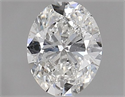 Natural Diamond 1.01 Carats, Oval with  Cut, G Color, SI2 Clarity and Certified by HRD