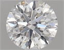 Natural Diamond 0.40 Carats, Round with Excellent Cut, G Color, SI1 Clarity and Certified by GIA