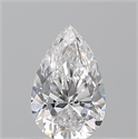 Natural Diamond 0.51 Carats, Pear with  Cut, E Color, VVS2 Clarity and Certified by GIA