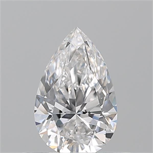 Picture of Natural Diamond 0.51 Carats, Pear with  Cut, E Color, VVS2 Clarity and Certified by GIA