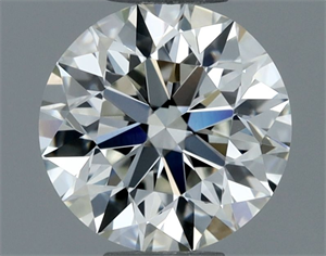 Picture of Natural Diamond 0.57 Carats, Round with Excellent Cut, H Color, VVS1 Clarity and Certified by IGI