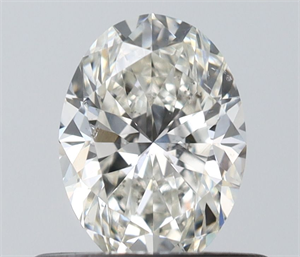 Picture of Natural Diamond 0.50 Carats, Oval with  Cut, H Color, SI1 Clarity and Certified by IGI