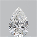 Diamante Natural 0.52 quilates, De pera , Color F, claridad VVS2 y certificado GIA
