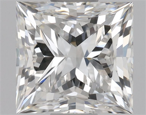 Picture of Natural Diamond 0.80 Carats, Princess with  Cut, F Color, VS1 Clarity and Certified by GIA