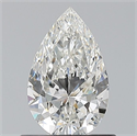 Natural Diamond 0.70 Carats, Pear with  Cut, H Color, VS2 Clarity and Certified by GIA