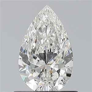Picture of Natural Diamond 0.70 Carats, Pear with  Cut, H Color, VS2 Clarity and Certified by GIA