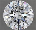 Diamante Natural 2.50 quilates, Redondo , Color H, claridad SI1 y certificado IGI