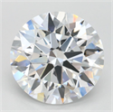 Lab Grown Diamond 3.69 Carats, Round with Ideal Cut, D Color, VVS1 Clarity and Certified by IGI