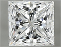 Natural Diamond 1.00 Carats, Princess with  Cut, F Color, VS2 Clarity and Certified by GIA