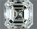 Natural Diamond 1.01 Carats, Asscher with  Cut, J Color, VS2 Clarity and Certified by IGI