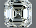 Natural Diamond 1.01 Carats, Asscher with  Cut, J Color, VS2 Clarity and Certified by IGI