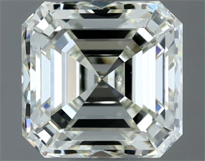 Picture of Natural Diamond 1.01 Carats, Asscher with  Cut, J Color, VS2 Clarity and Certified by IGI