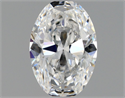 Natural Diamond 0.42 Carats, Oval with  Cut, E Color, IF Clarity and Certified by GIA