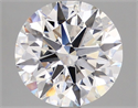 Lab Grown Diamond 3.61 Carats, Round with Ideal Cut, F Color, SI1 Clarity and Certified by IGI