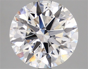 Picture of Lab Grown Diamond 3.61 Carats, Round with Ideal Cut, F Color, SI1 Clarity and Certified by IGI