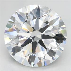 Picture of Lab Grown Diamond 5.02 Carats, Round with Excellent Cut, D Color, VVS2 Clarity and Certified by GIA