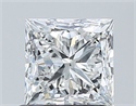 Natural Diamond 1.00 Carats, Princess with  Cut, F Color, VS2 Clarity and Certified by GIA