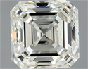 Natural Diamond 1.51 Carats, Asscher with  Cut, K Color, VS2 Clarity and Certified by GIA