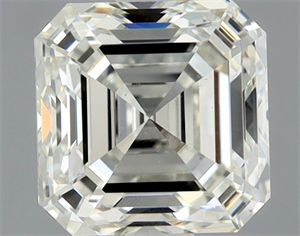 Picture of Natural Diamond 1.51 Carats, Asscher with  Cut, K Color, VS2 Clarity and Certified by GIA