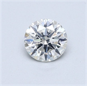 Diamante Natural 0.60 quilates, Redondo , Color I, claridad SI1 y certificado GIA