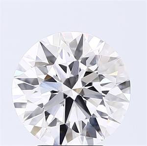 Picture of Lab Grown Diamond 3.01 Carats, Round with Excellent Cut, E Color, VVS2 Clarity and Certified by GIA