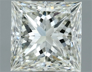 Picture of Natural Diamond 1.21 Carats, Princess with  Cut, J Color, VVS1 Clarity and Certified by IGI