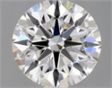 Natural Diamond 0.75 Carats, Round with Excellent Cut, D Color, VVS2 Clarity and Certified by GIA