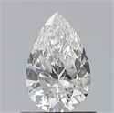 Natural Diamond 0.71 Carats, Pear with  Cut, F Color, VS2 Clarity and Certified by GIA