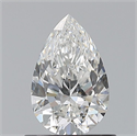 Natural Diamond 0.71 Carats, Pear with  Cut, F Color, VS2 Clarity and Certified by GIA