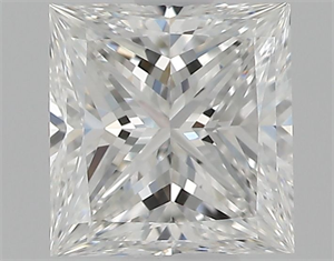 Picture of Natural Diamond 0.52 Carats, Princess with  Cut, F Color, VVS1 Clarity and Certified by GIA