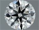Natural Diamond 0.50 Carats, Round with Excellent Cut, J Color, VVS2 Clarity and Certified by IGI