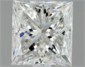 Natural Diamond 1.00 Carats, Princess with  Cut, E Color, SI1 Clarity and Certified by GIA