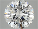 Lab Grown Diamond 3.08 Carats, Round with Ideal Cut, E Color, VS2 Clarity and Certified by IGI