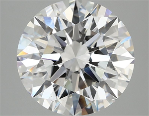 Picture of Lab Grown Diamond 3.08 Carats, Round with Ideal Cut, E Color, VS2 Clarity and Certified by IGI