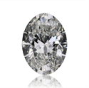 Natural Diamond 0.80 Carats, Oval with  Cut, F Color, VVS2 Clarity and Certified by GIA
