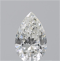 Natural Diamond 0.50 Carats, Pear with  Cut, I Color, VVS2 Clarity and Certified by GIA