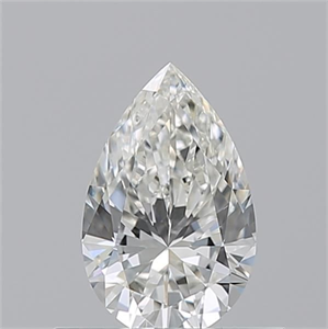 Picture of Natural Diamond 0.50 Carats, Pear with  Cut, I Color, VVS2 Clarity and Certified by GIA