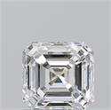 Diamante Natural 1.00 quilates, Asscher , Color F, claridad VS1 y certificado GIA