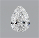 Diamante Natural 0.55 quilates, De pera , Color D, claridad VVS2 y certificado GIA