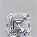 Natural Diamond 1.01 Carats, Asscher with  Cut, D Color, VS2 Clarity and Certified by GIA