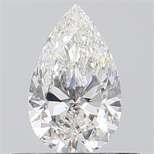 Picture of Natural Diamond 0.40 Carats, Pear with  Cut, G Color, VS2 Clarity and Certified by GIA