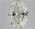 Diamante Natural 3.01 quilates, Ovalado , Color J, claridad VVS2 y certificado GIA