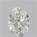 Natural Diamond 1.30 Carats, Oval with  Cut, J Color, SI1 Clarity and Certified by GIA